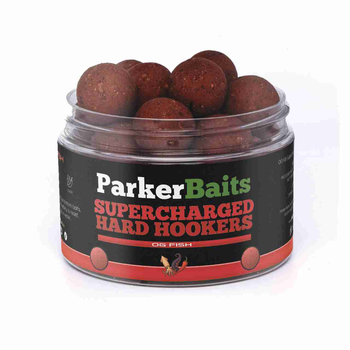 Supercharged Hard Hookers – OG Fish, tub of hard hook baits