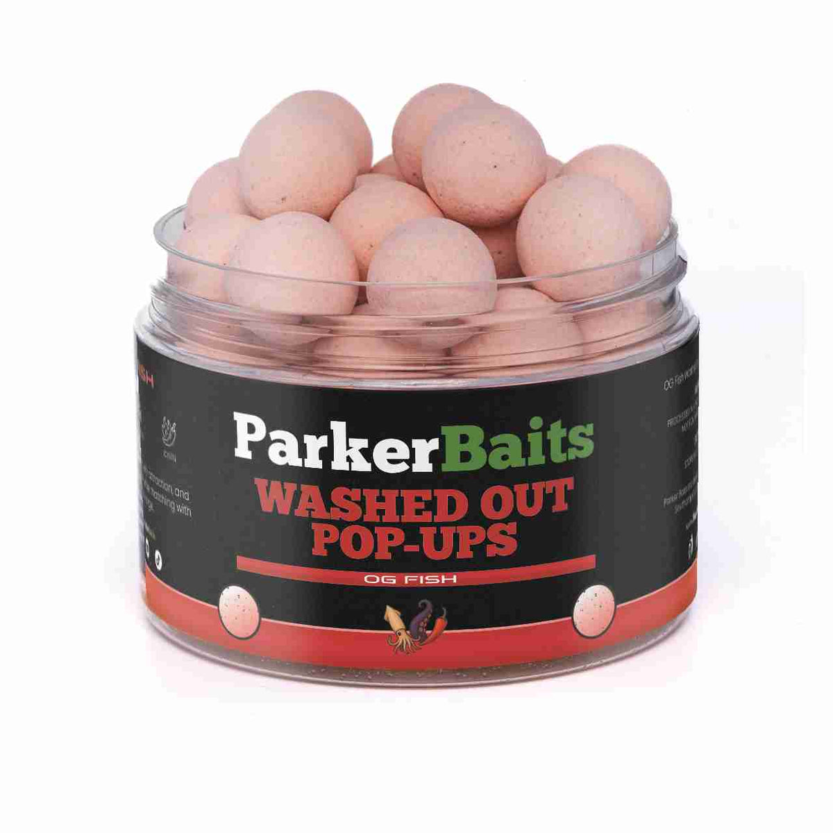 Washed Out Pop-Ups – OG Fish, tub of pale pink 15mm pop-ups